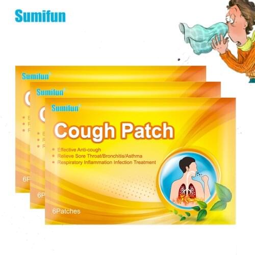 18Pcs Sumifun Cough Physiotherapy Patch Removing Phlegm Resolving Phlegm To Relieve Asthma Moisten Lung Medical Plasters D3937