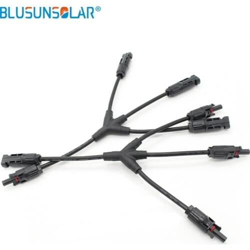 20 Pairs Solar F/F/F/M and M/M/M/F Solar Panel Adaptor 3 to 1 Solar PV Cable Y Branch Connector LJ0156