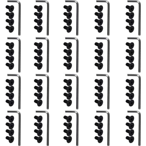 80Pcs Handlebar Front Fork Tube Screws with 20 x Hexagon Electric Scooter Replacement Parts for Xiaomi M365 Ninebot Es2