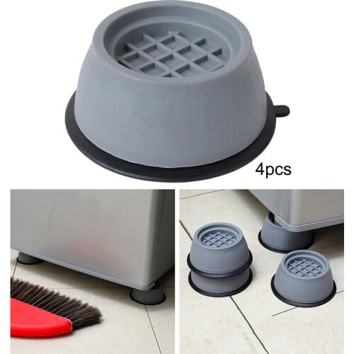 4pcs Anti Vibration Pads for Washing Machine Prevent Noise Moving Walking Non Slip Grip Feet Pads for Washer Dryer Furniture