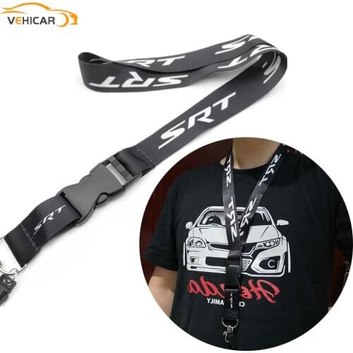 VEHICAR Car Lanyard Neck Straps For SRT Auto Accessories Key Phone Card Badge Holder Hanging Rope Anti-lost With Quick Release