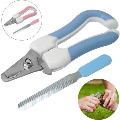 Pet Safety Claw Dog Nail Clippers Grooming File Cats And Dogs Clipper Scissors Cutter Grooming Free Nail Toe File Included E