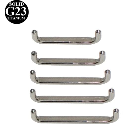 CHUANCI 1 PC Titanium Internally Threaded Surface Barbell Micro Dermal Anchor 14G steel Fashion Body Piercing Jewelry