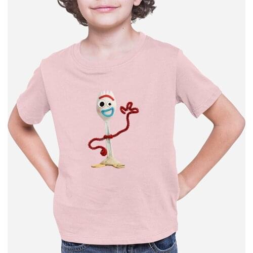Toy Story Forky Cartoon Printing Children T-Shirt Fashion Casual Top Clothes Summer New Disney Series Dropship T Shirts Kids Tee