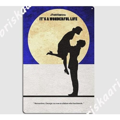 It’S A Wonderful Life Poster Metal Plaque Wall pub Plaques Mural Funny Tin sign Posters