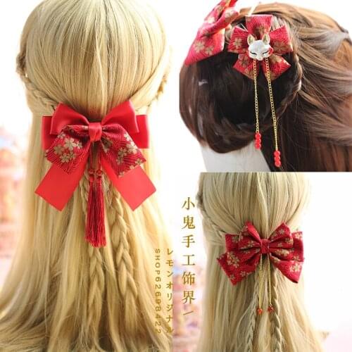 Chinese tassel hair accessories headdress hair accessories hairpin hair ring antique wind ball side clip and COS bathrobe