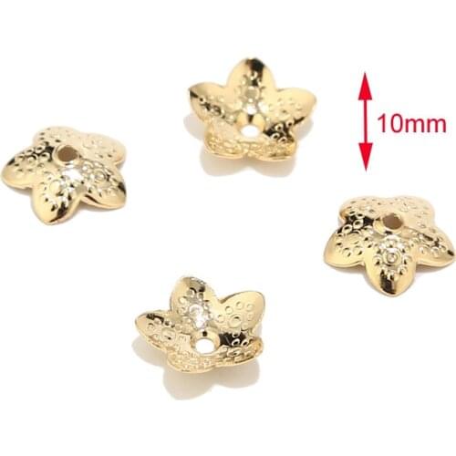 50pcs/lot new 304 Stainless Steel Flower Bead Caps DIY Jewelry Making