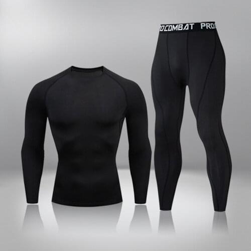Outdoor Sports Fitness Underwear Set Winter Fleece Cycling Base Layers Men Thermal Warm Long Johns Running Top Pants Suits Women