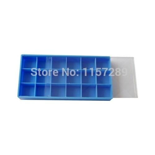 Free shipping Small Plastic Storage Tray with Lid 18 Compartments, watch tools & jewelry tools