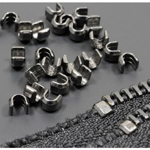 Metal Zipper Head Sliders Retainer Zipper Top Stop Accessories Bag Coat Jacket Zipper Head Sliders Retainer