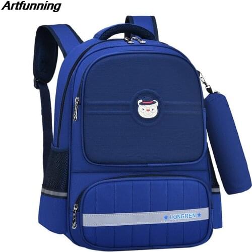 Artfunning Cute style boys and girls School Bags Children Backpacks Send the same type of pencil case free shipping