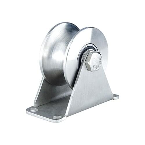 Rolling Gate Guide Roller UHV Rollers 304 steel Hardware Sliding Gate Roller Guide with Bracket