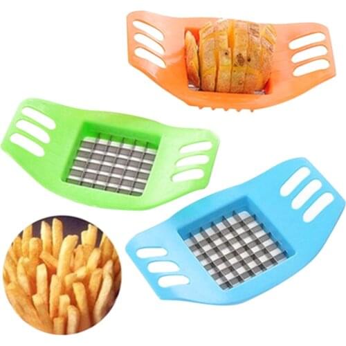 French Fry Potato Chip Cutter Stainless Steel Vegetable Fruit Chopper Chips Easy Cut Kitchen Tools Gadgets Accessories