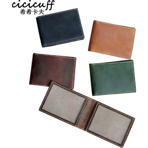CICICUFF Driving License Holder Wallet Original Handmade Genuine Leather Cover Case for Passes Certificate Document Folder Thin