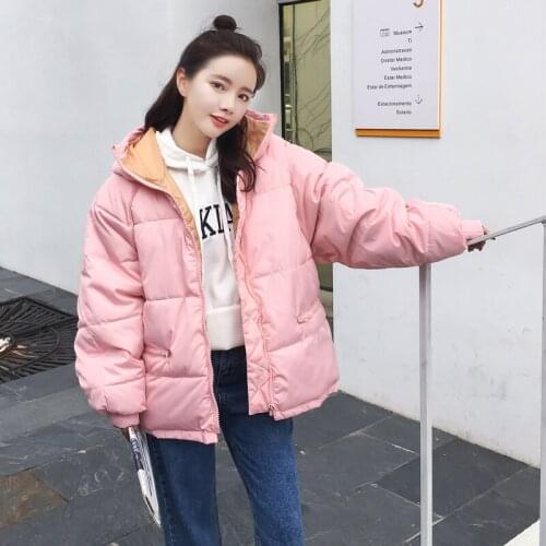 Oversize Winter Hooded Down Parka Coat New Women Down Cotton Jacket Coats Ladies Warm Loose Cotton-Padded Coats Female Overcoat
