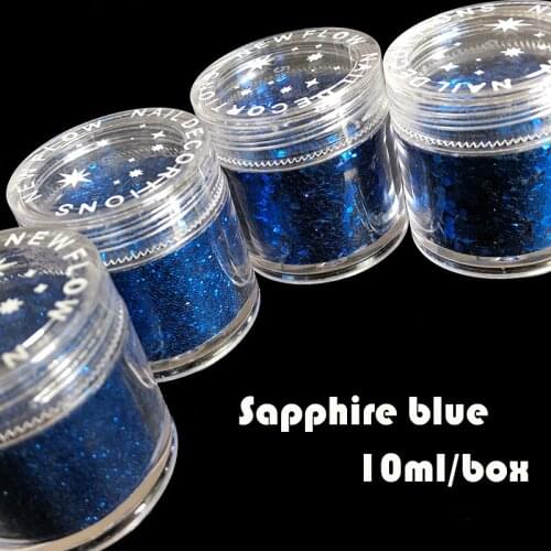 Sapphire blue 0.2/0.4/1/1.5mm shimmer Hexagon sequins powder Nail Art Tool UV Powder Dust gem Polish Nail Art Decoration