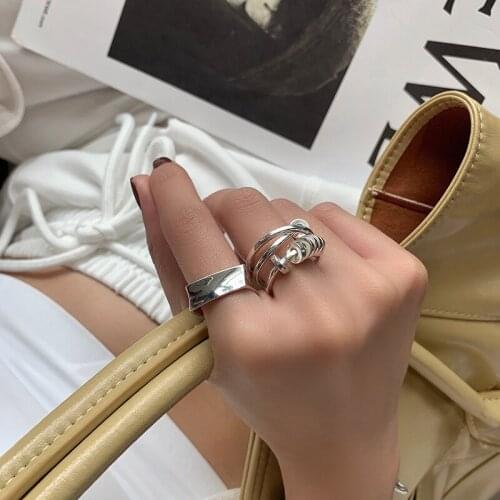 Simple Silver Plated Engagement Ring Is Suitable for Womens Creative Design Fashion Elegant Geometric Party Jewelry Gifts