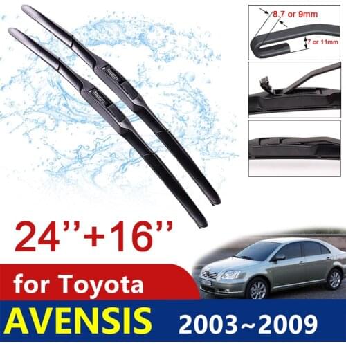 Car Wiper Blade for Toyota Avensis T250 T25 2003~2009 2004 2005 2006 2007 2008 Windscreen Windshield Wipers Car Accessories