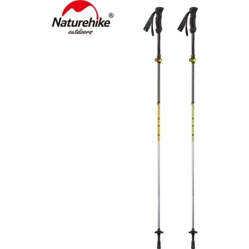 NatureHike 5-section Ultralight Walking Stick Carbon Fiber Cork Adjustable Trekking Pole Hiking Portable Stick 1 Pcs NH17D005-D