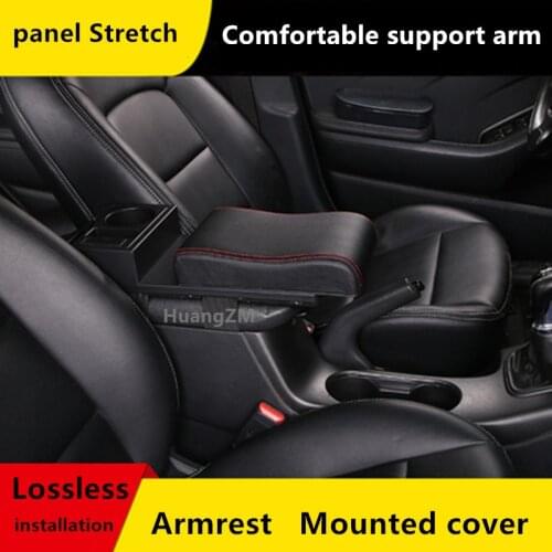Universal Car Armrest central Universal model Armrest box with cover car accessories storage box modification Retrofit parts USB