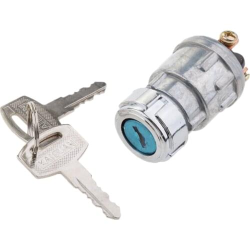 12V Car Ignition Cylinder Switch Lock + 2 Keys 3 Position Universal For 24mm Hole Car Truck Trailer SUV Pickup RV Camper 10A