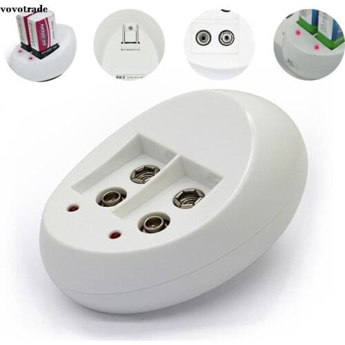 1pc EU US Plug Charger Adapter 9V Toy Battery Charger for 6F22 9V Lithium Ni-MH Ni-CD Battery Safety Charger