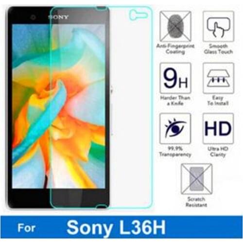 0.3mm Tempered Glass For Sony Xperia Z L36H C6603 C6602 9H Hard HD Screen Explosion-proof Protection For Sony Z Glass