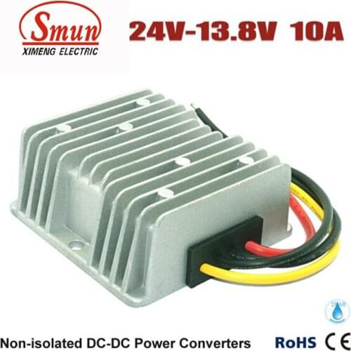 24VDC TO 13.8VDC 10A 138W DC DC Buck Converter With IP68 Waterproof