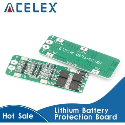 3S 20A Li-ion Lithium Battery 18650 Charger PCB BMS Protection Board 12.6V Cell 59x20x3.4mm Module