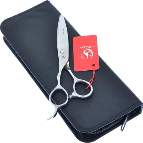 6.0 Inch Professional Left Hand Pet Cutting Scissors Japanese 440C Steel Dog Grooming Shears Left-Hand Animal Cut Tesoura A0158A