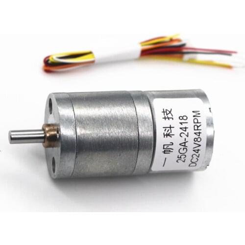 25GA2418 Brushless DC Motor, 12v24v Curler Motor, BLDC Brushless Slow Motor, DC Gear Motor