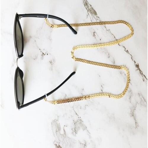 Bohemian ethnic style metal fish bone chain sunglasses glasses chain 2020 ladies fashion net red anti-lost glasses chain