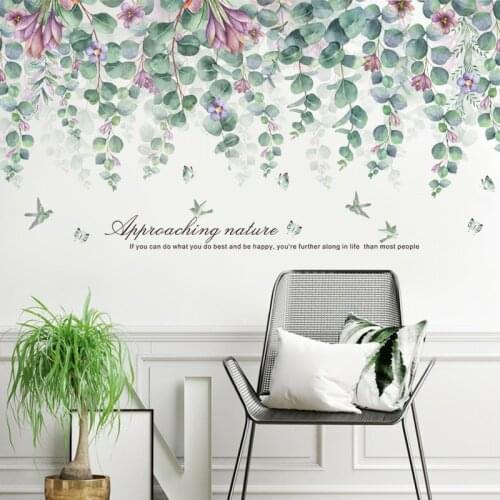 DIY 54*112cm Flower Modern Home Decoration Wall Sticker Living Room Bedroom Sofa Background Wall Decals Poster Mural