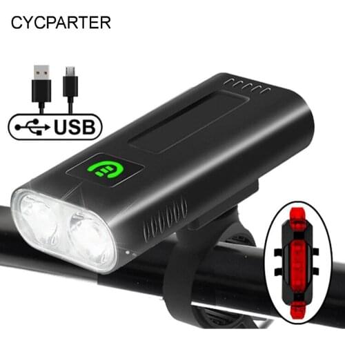 NEW 1200 Lumens Bicycle Headlight 5200mAh as Power Bank USB Chargeable Bike Light Front IPX5 Waterproof MTB Bike Flashlight