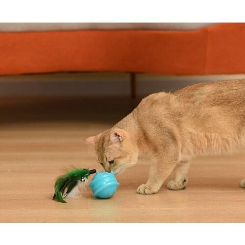 Cat Toys Smart Little Magical Ball Plus Feather With Bell Pet Foam Ball Throwing Toy Pet Supplies Product Toy Cat Funny Cat Toy
