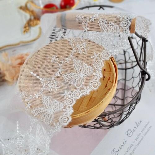 Exquisite Lace Embroidery Mesh Lace Accessories Fabric DIY Clothing Stitching Decorations Sewing Material