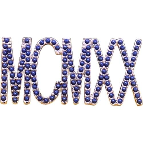 Quality Trendy Greek Letter SOROR ZETA PHI BETA Blue Pearl MCMXX Brooch