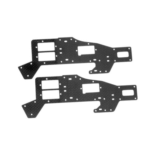 EXI Carbon Fiber Upper Side Frame Set for 450 RC Helicopter Align Trex 450 SE V2