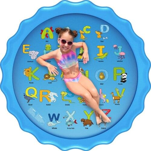 Hot Sale Outdoor Inflatable Air Cushion Swimming Pool Children Play Pad Water Spray Pad Outdoor Game Pad Spray PVC Pool May13