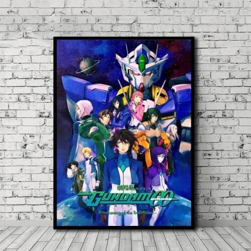 Canvas Printed Mobile Suit Gundam 00 Anime Wall Art Poster Painting Modern Home Decor Modular Pictures No Frame For Living Room