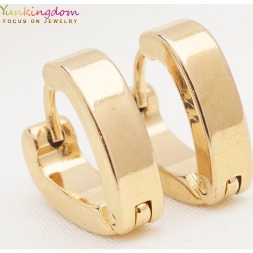 Yunkingdom new heart earrings stainless steel small hoop earrings for women lover gifts wholesale/retail UE0299