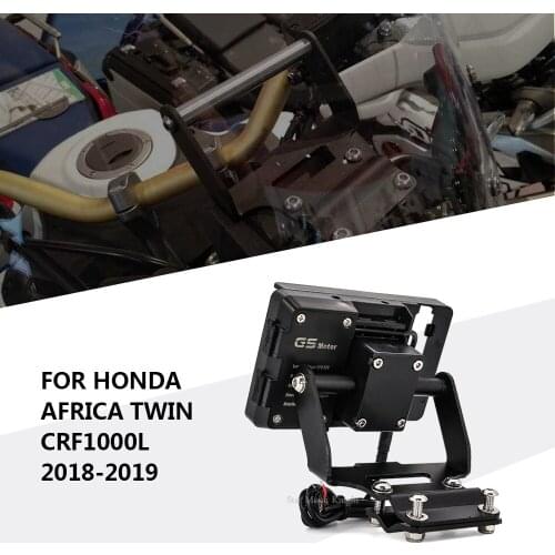 For Honda Africa Twin CRF1000L 2018-2019 Motorcycle windshield Stand Holder Phone Mobile Phone GPS Navigation Plate Bracket