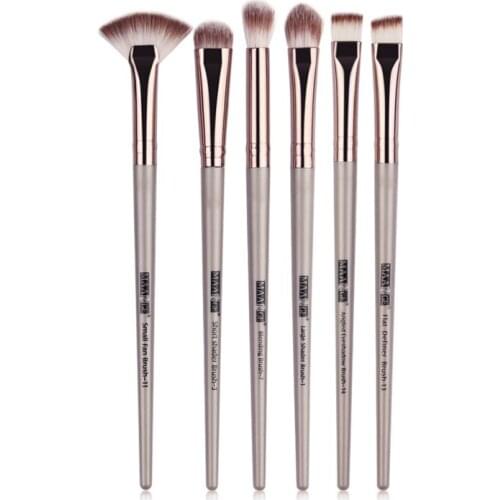 Pro Makeup Brushes Set 6pcs/set Eyebrow Eyeshadow Brush Blush Eye Make Up Blending Brush Sets Kits Cosmetic Tools