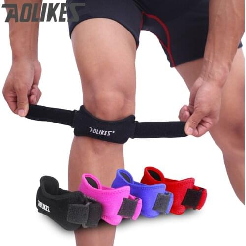 Adjustable Knee Patellar Tendon Support Strap Knee Brace Pads Running Basketball Outdoor Harm Prevent GYM Recommend AOLIKES
