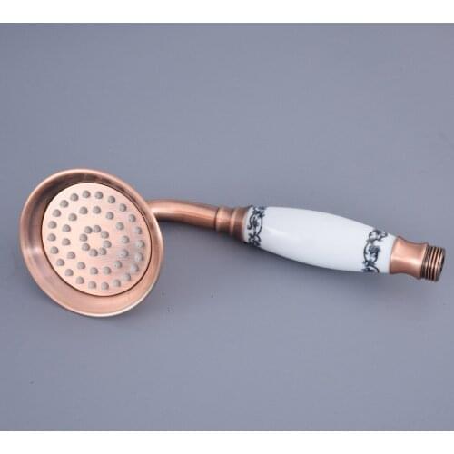 Antique Copper Bathroom Handheld Shower Head for Shower Faucet Telephone Style Hand Held Shower Head zhh123