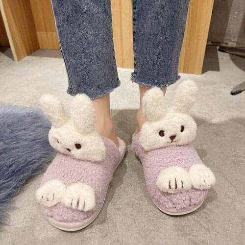 Shoes House Slippers Platform Slides Slipers Women Fur Flip Flops Cover Toe Flock 2021 Plush Flat Rubber Basic PU Rome Fur Shoes