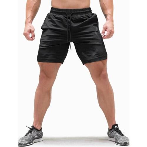 2020 NEW Men Gym Fitness Shorts Bodybuilding Run Breathable Quick Drying Jogging Workout Male Short Pants Sport Mesh Sweatpants