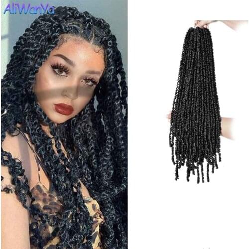 Butterfly Locs Synthetic Hair For Braids Spring Twist Locs Crochet Hair Passion Twist Afro Curls Goddess Hair Curly Organic Hair