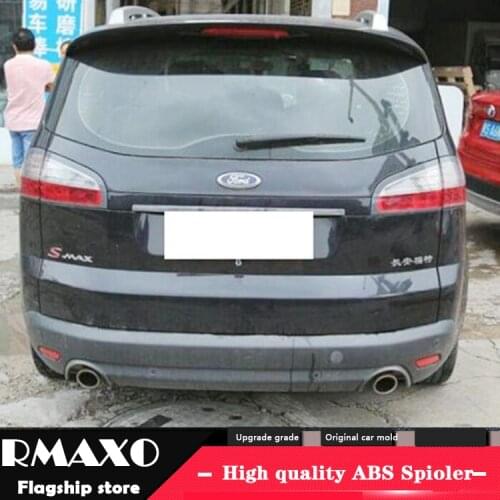 For Ford S-MAX Spoiler 2013-2016 S-MAX High Quality ABS Material Car Rear Wing Primer Color Rear Spoiler