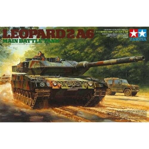 Tamiya 35271 1/35 Leopard 2 A6 Main Battle Tank Assembly AFV Model Building Kits oh rc toy